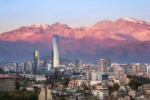 Vista panorámica de la ciudad de Santiago de Chile. Chile - Banco Interamericano de Desarrollo - BID 